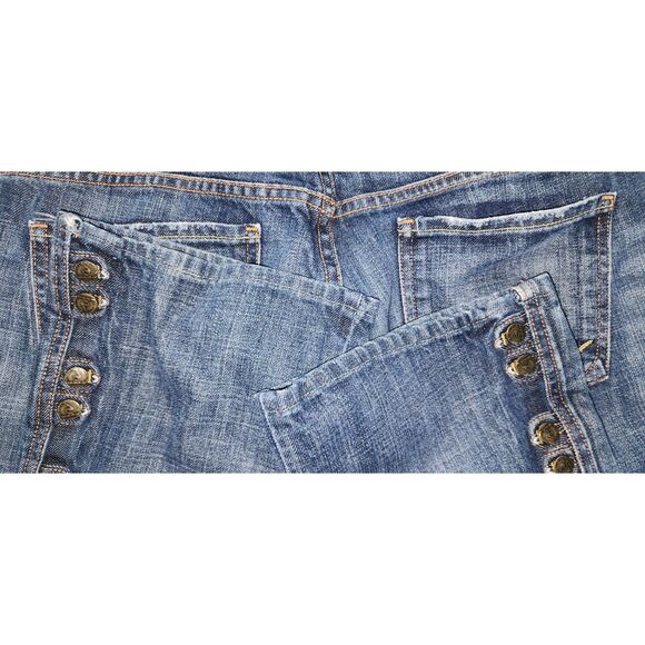 Citizens of Humanity Flare Leg Button Accent Jeans Size 30 x 29 - Picture 11 of 13